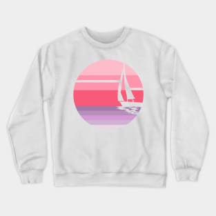 Sunset Sailboat Crewneck Sweatshirt